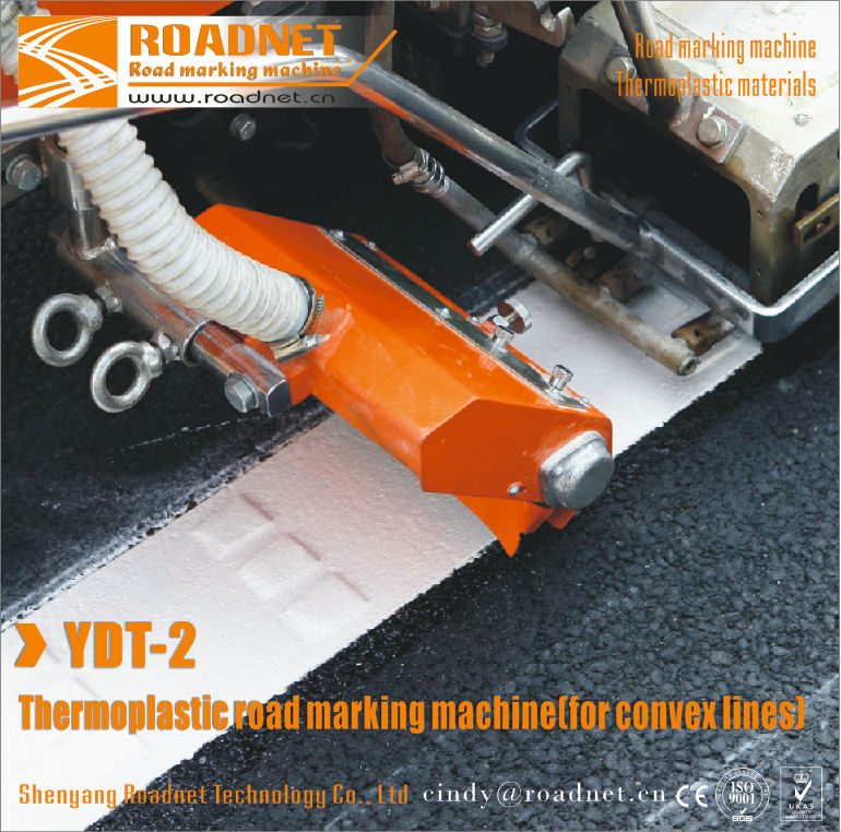 Self-propelled thermoplastic convex line Road marking machine